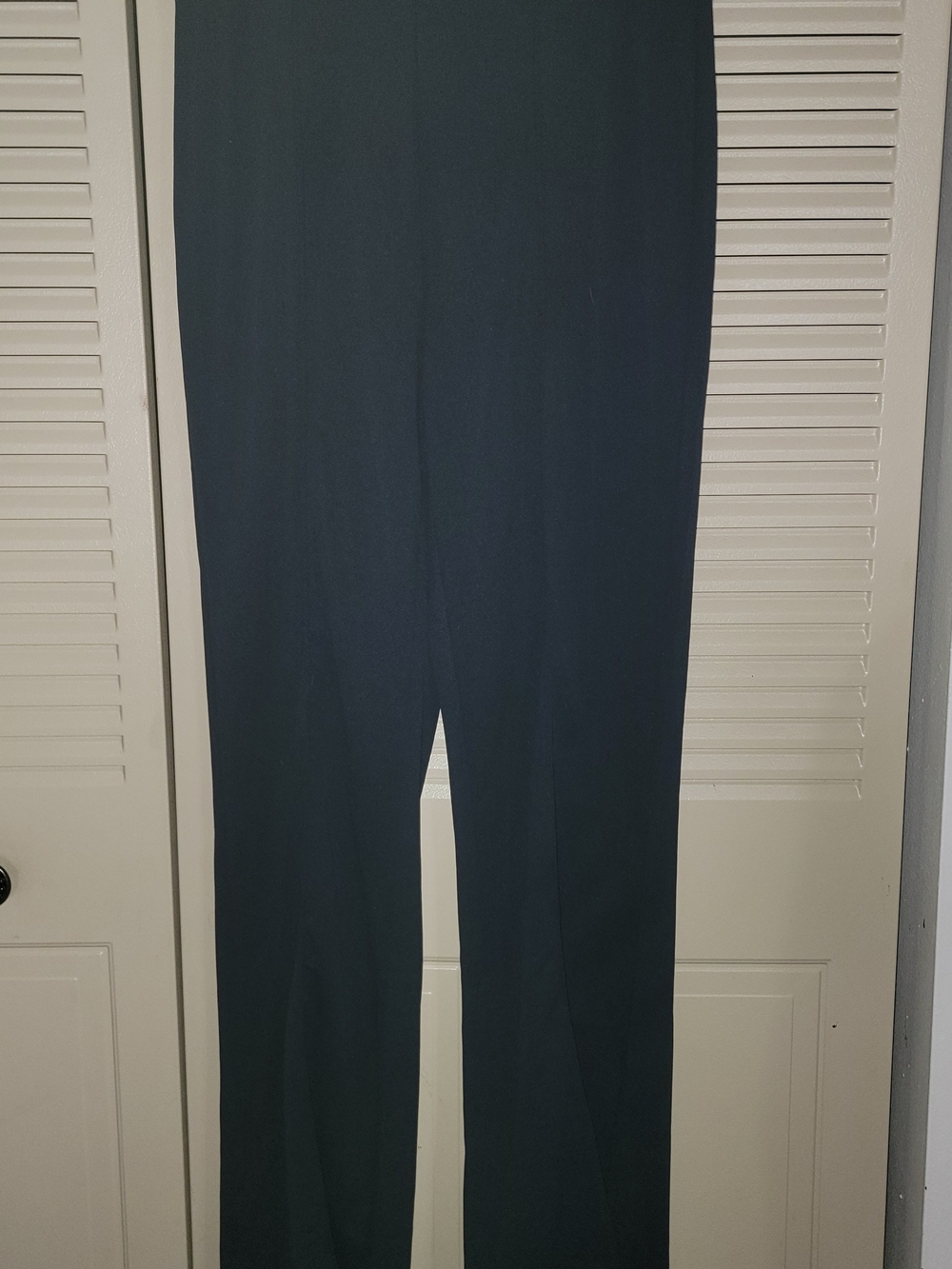 Fashion Nova Navy Blue Straight-Leg Trousers